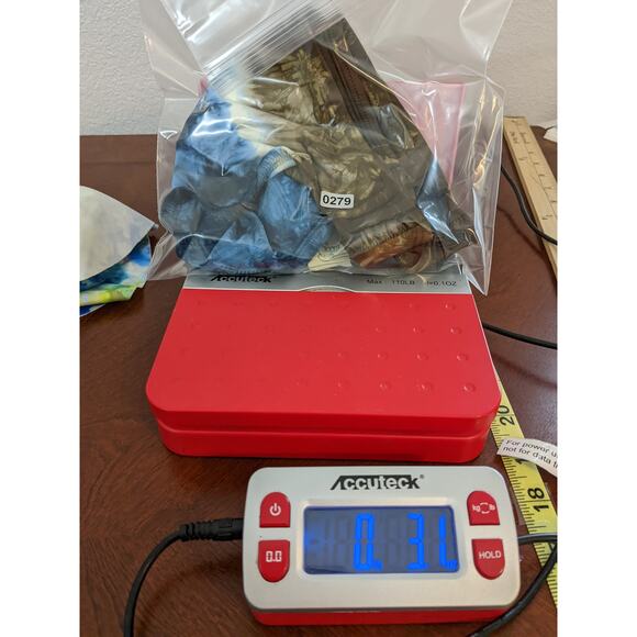 Lucky Brand Bikini Bottom Small Blue Green Tie Dye Ruffle Low Rise Swimsuit Pool - Picture 8 of 9